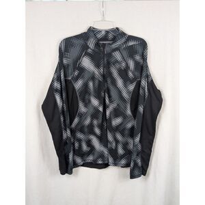 Athleta Half Zip Pullover Gym Jacket Black/Gray Women's Size 1X/XL